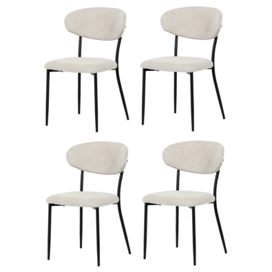 Set de scaune de sufragerie CT-W1021 CRM2, 4 buc