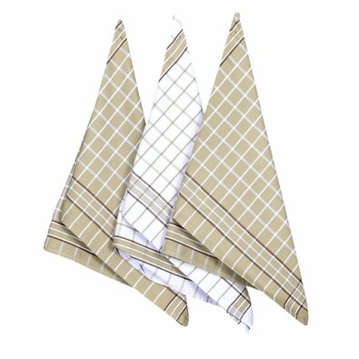 Küchentuch beige mix, 50 x 70 cm, 3er-Set