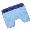 Covor de baie Bellatex Bany cu decupaj Raze albastru, 60 x 50 cm