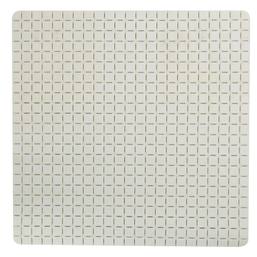 Spirella csúszásgátló zuhanyszőnyeg QUADROPremium, fehér, 54 x 54 cm, 54 x 54 cm