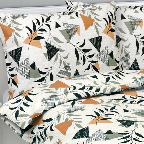 Posteljnina iz krepa Bellatex Vrt, 140 x 220 cm, 70 x 90 cm