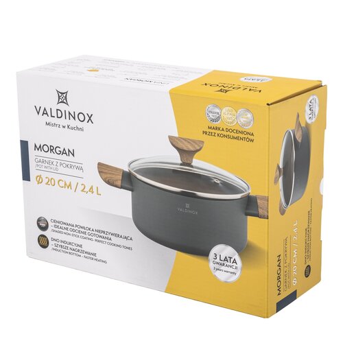 Valdinox Hrniec s pokrievkou Morgan 24 cm, 4,4 l