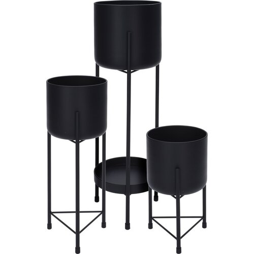 Metall-Blumenständer-Set Salford, 3 Stück