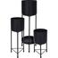Metall-Blumenständer-Set Salford, 3 Stück
