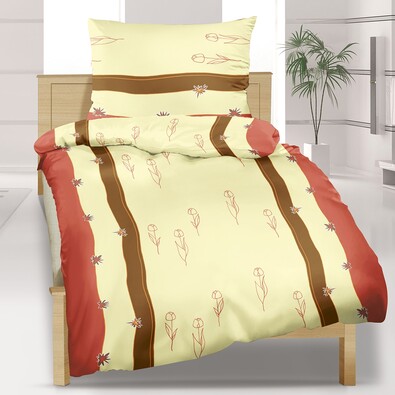 Pościel flanelowa Tulipan140 x 200 cm, 70 x 90 cm