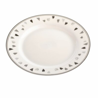 Porcelanski krožnik HEART, 19 cm