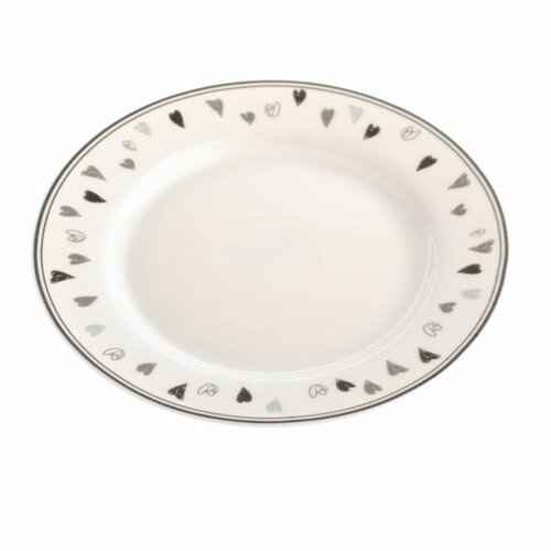 Porcelanový krožnik HEART, 19 cm