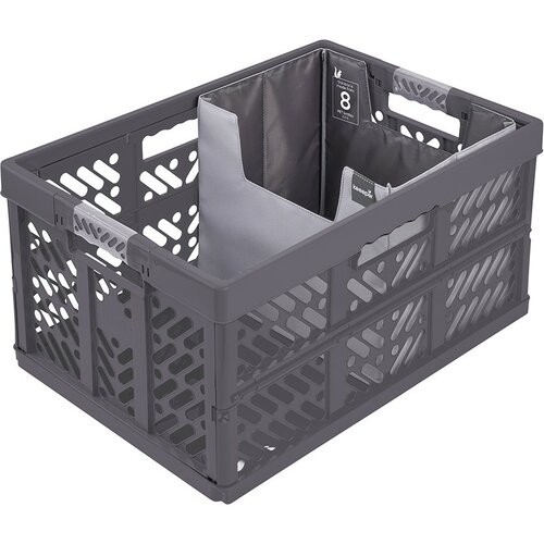 Keeeper Skladací nákupný organizér Neo L Graphite 19 l
