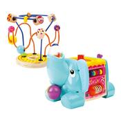 Cub dexteritate Bino Elefant, albastru