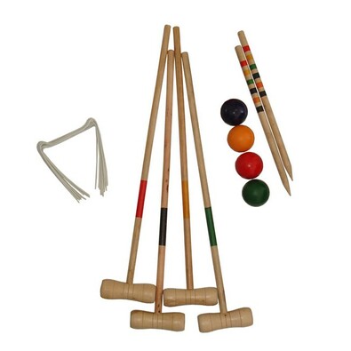 Krokett játékszett 4 játékos számára