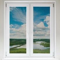 Orion Insektenschutzgitter für Fenster 2 Stück, Schwarz, 130x 150 cm