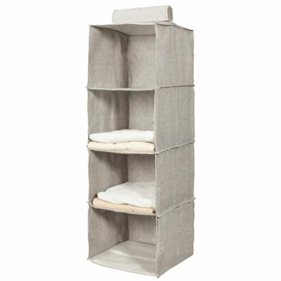 Compactor Obesni organizator za oblačila OXFORD,30 x 30 x 94 cm, 4 police
