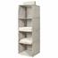 Compactor Obesni organizator za oblačila OXFORD,30 x 30 x 94 cm, 4 police
