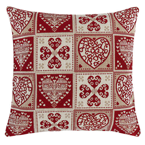 Weihnachts-Kissenbezug Tapestry Herz, 45 x 45 cm