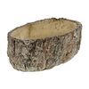 Бетоновий горщик для квітів, декор кори, 23 x 10 x14 см
