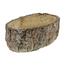 Бетоновий горщик для квітів, декор кори, 23 x 10 x14 см