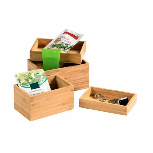 Kesper 58195 Zestaw uniwersalnych pojemników 4 szt., różne rozmiary