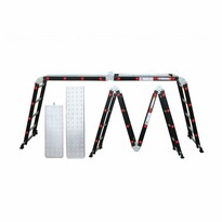 Multifunkčný hliníkový rebrík, 4x4 473 cm, Premium
