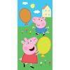 Peppa Malac és George lufikkal gyermek törölköző, 30 x 50 cm
