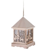 Dřevěná LED lucerna Pizzoli, 9,5 x 16,5 cm Dřevěná LED lucerna Pizzoli, 9,5 x 16,5 cm