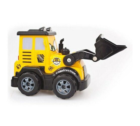 Stavební auto - Bagr, Buddy Toys, černá + žlutá