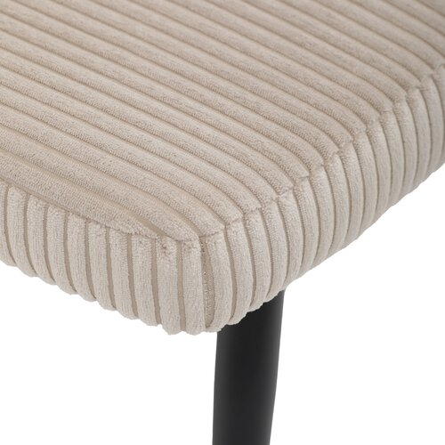 Scaun pentru relaxare cu suport pentru picioare L7285 CRM6, crem