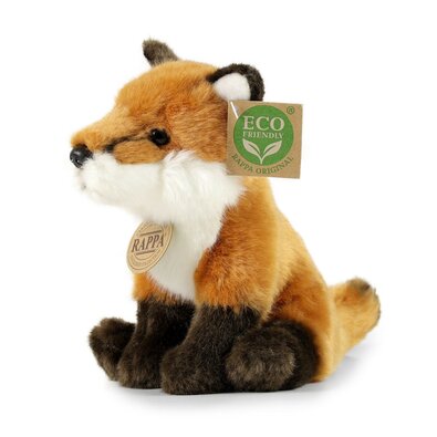 Rappa Plišasta lisica sedajoča, 18 cm ECO-FRIENDLY