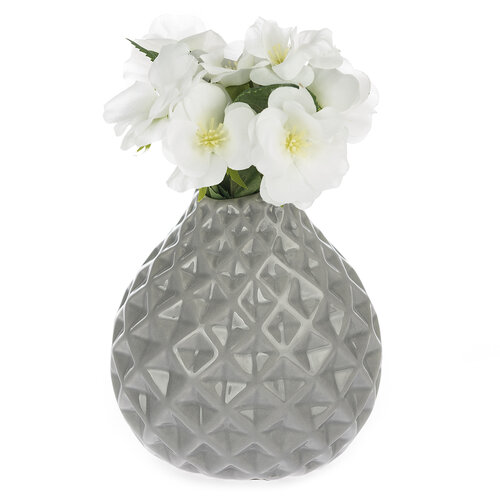 Keramická váza Modern, sivá