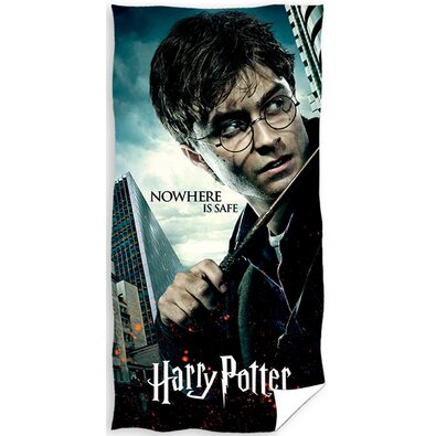 Harry Potter A veszély mindenhol leselkedik törölköző, 70 x 140 cm