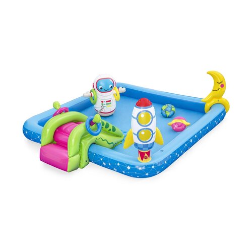 Bestway Aufblasbares Wasserspielzentrum Little Astronaut, 228 x 206 x 84 cm