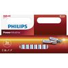 Philips LR03P12W/10 sada alkalických batérií AAA, 12 ks