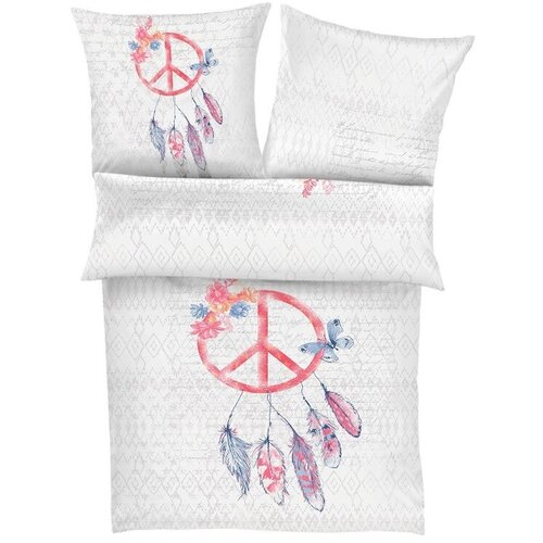 Lenjerie de pat din satin Ibena Summer Festival 5717/630, 140 x 200 cm, 70 x 90 cm