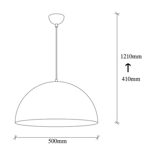 Lampa wisząca Mini Sivani - MR - 719, biały-złoty