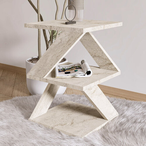 Odkladací stolík Albeni Travertine