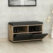 Schuhschrank Drago Walnut and Black