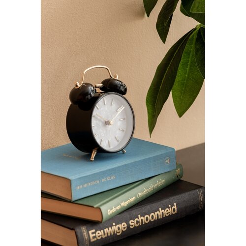 Karlsson 6009BK dizajnový budík čierna, pr. 12 cmcm