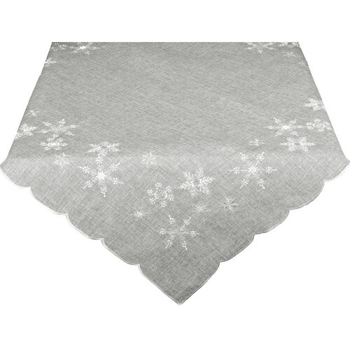 Vánoční ubrus Hvězdičky šedá, 40 x 140 cm
