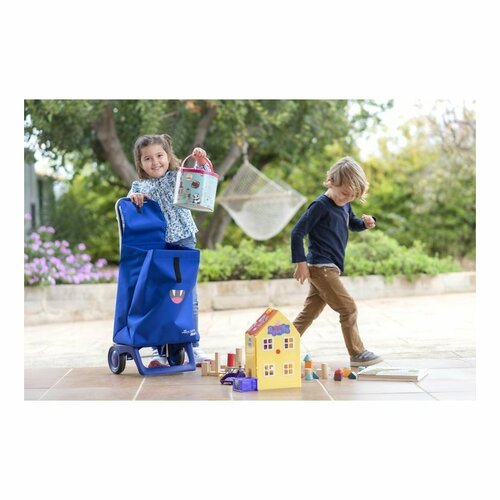 Rolser Detská nákupná taška na kolieskach Monster MF Joy-1700, modrá