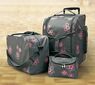 Sada cestovních tašek na kolečkách + kosmetická ta, růžová + šedá