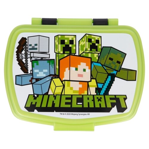Stor Minecraft uzsonnás doboz  17,5 x 14,5 x 6,5 cm