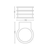 Philips Hue 17401/93/P0 vonkajšie LED svietidlo Lucca 9,5 W