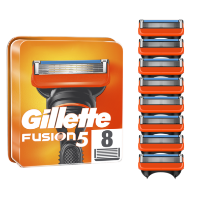 Náhradné hlavice Gillette Fusion5, 8 ks