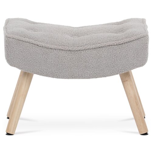 Fußhocker Bouclé GREY2, grau