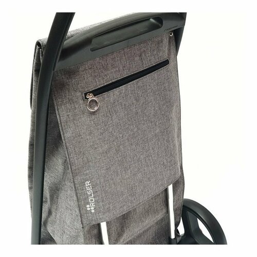 Rolser Trolley bevásárlótáska Com Tweed 8 feketecső, szürke