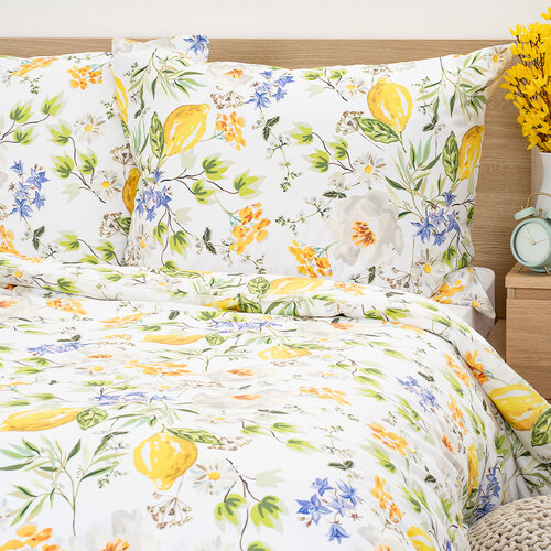 4Home Baumwollbettwäsche Lemon Delight, 140 x 220 cm, 70 x 90 cm
