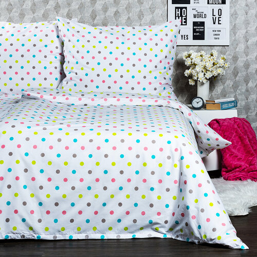 Lenjerie de pat 4Home Dots, din bumbac, 140 x 200 cm, 70 x 90 cm