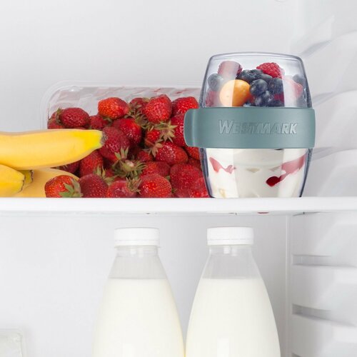 Cutie pentru gustări din două piese Westmark MAXI,700 ml , albastru