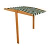 Acoperiș Baby Mix pentru lada de nisip din lemn  120 x 120 cm, verde și alb