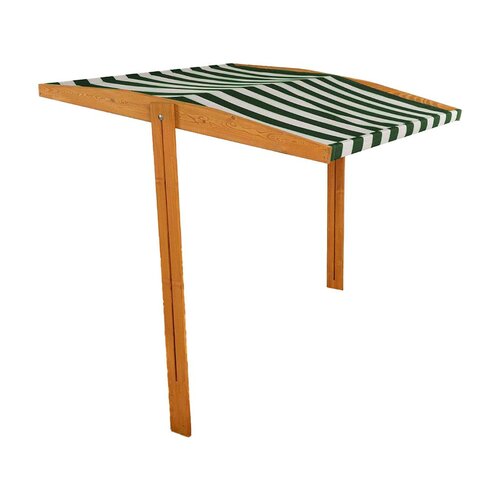 Baby Mix Stříška pro dětské dřevěné pískoviště 120 x 120 cm, zeleno-bílá