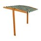 Acoperiș Baby Mix pentru lada de nisip din lemn  120 x 120 cm, verde și alb